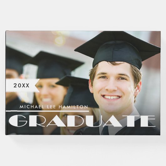 カスタム写真卒業 ゲストブック (正面)