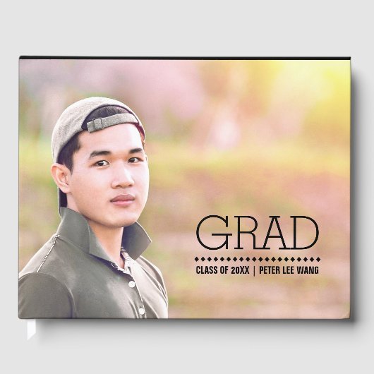 カスタム写真卒業 ゲストブック (正面)