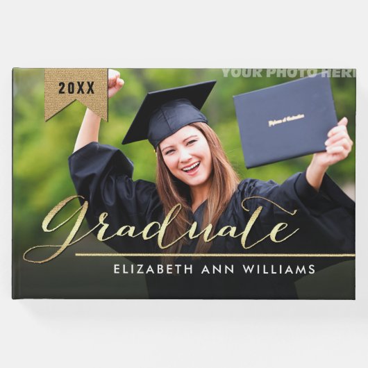 カスタム写真卒業 ゲストブック (正面)