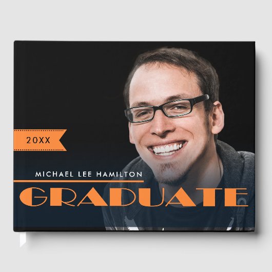 カスタム写真卒業 ゲストブック (正面)