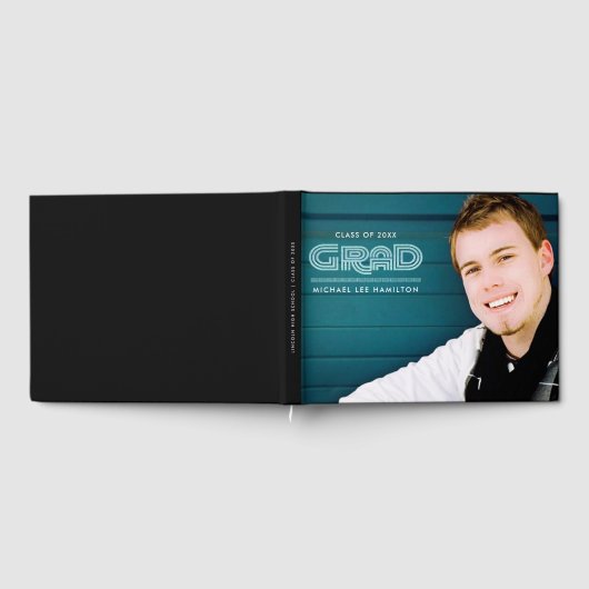 カスタム写真卒業 ゲストブック (全面)