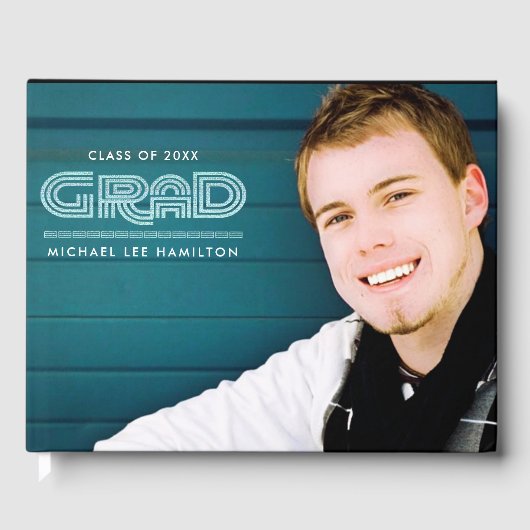 カスタム写真卒業 ゲストブック (正面)