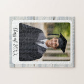 カスタム写真卒業 ジグソーパズル (横)