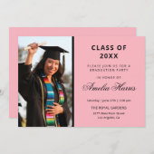 カスタム写真卒業 招待状 (正面/裏面)
