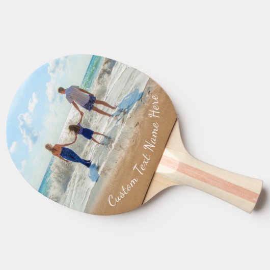 カスタム写真卓球ラケットお客様の写真と文字 卓球ラケット (横)