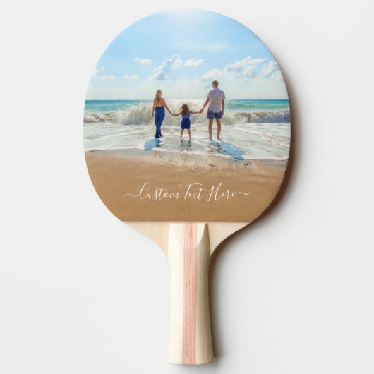 カスタム写真卓球ラケットお客様の写真と文字 卓球ラケット (裏面)