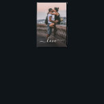 カスタム写真及びシンプル引用文文字 キャンバスプリント<br><div class="desc">可愛いロマンチック書な愛のスタイリッシュ文字はエレガントタイポグラフィフォント。お好みの写真でパーソナライズカスタマイズまたは一緒にオプションで。記念ユニーク品、誕生日、記念日、バレンタインデーの贈り物、クリスマストッキングのスタッファー。選択した写真で簡単にカスタマイズ可能。</div>