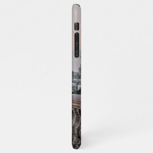 カスタム写真及びシンプル引用文文字 iPhoneケース (左側)