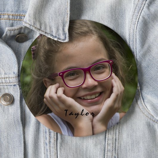 カスタム写真名の丸いボタン 缶バッジ (インサイチュ)