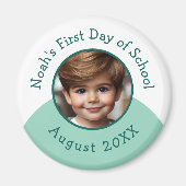 カスタム写真名の追加Year First Day of School マグネット (正面)