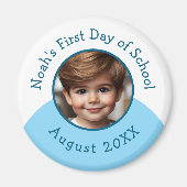 カスタム写真名の追加Year First Day of School マグネット (正面)