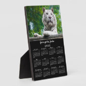 カスタム写真名やる気を起こさせる黒2022カレンダー フォトプラーク (側面)