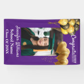 カスタム写真名スクール卒業2021年Bann 横断幕 (横)