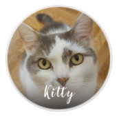 カスタム写真名パーソナライズされた扉と引き出し セラミックノブ (正面)