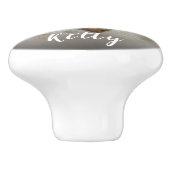 カスタム写真名パーソナライズされた扉と引き出し セラミックノブ (側面)