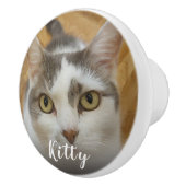 カスタム写真名パーソナライズされた扉と引き出し セラミックノブ (右)