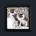 カスタム写真名パーソナライズされたKeepsake Gift Box ギフトボックス<br><div class="desc">愛玩動物やペットの写真、家族や特別な写真を名前と一緒に飾パーソナライズされたった記念箱。</div>