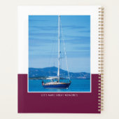 カスタム写真名プラムモダン プランナー手帳 (裏面)