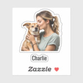 カスタム写真名防水ビニールステッカー シール (シート)