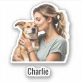 カスタム写真名防水ビニールステッカー シール (正面)