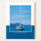 カスタム写真名(青モダン) プランナー手帳 (裏面)