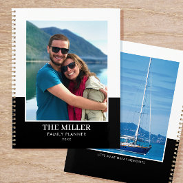 カスタム写真名(黒モダン) プランナー手帳