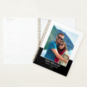 カスタム写真名(黒モダン) プランナー手帳 (ディスプレー)