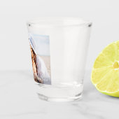カスタム写真名Date's Shot結婚 Glass ショットグラス (右)