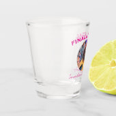 カスタム写真名Finally Legal 21th Birthday ショットグラス (左)