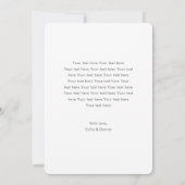 カスタム写真妊娠の告知カード 案内状 (裏面)