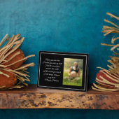 カスタム写真妊婦の美しい妊娠引用文 フォトプラーク (側面)