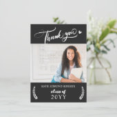 カスタム写真学校卒業テンプレート サンキューカード (スタンド正面)