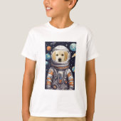 カスタム写真宇宙飛行士カット顔 Tシャツ (正面)