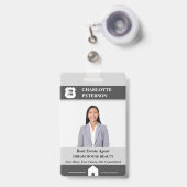 カスタム写真実在地名 バッジ (正面（伸縮クリップ）)