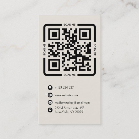 カスタム写真実在所管理者 名刺 (裏面)