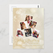 カスタム写真家のクリスマスツリーが新年を迎える ポストカード (正面/裏面)