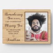 カスタム写真家族の記念碑 フォトプラーク (正面)