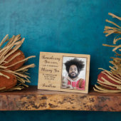 カスタム写真家族の記念碑 フォトプラーク (側面)