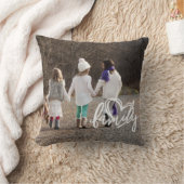 カスタム写真家族 クッション (ブランケット)
