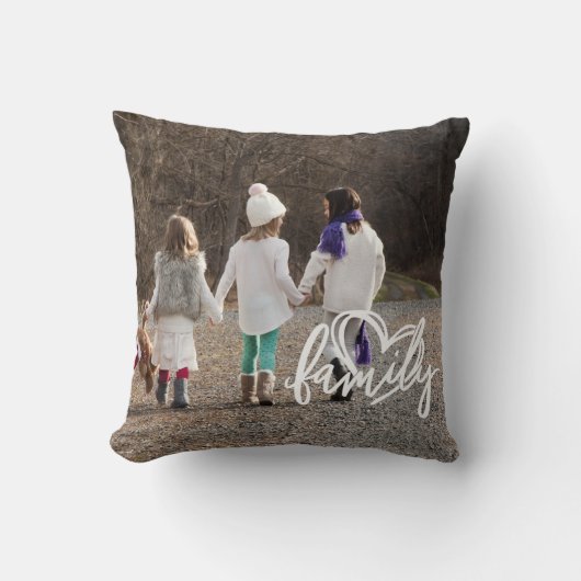 カスタム写真家族 クッション (正面)
