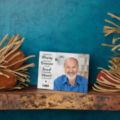 カスタム写真家記念記念 フォトプラーク (側面)