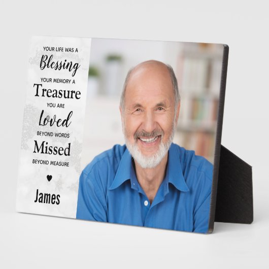 カスタム写真家記念記念 フォトプラーク (側面)