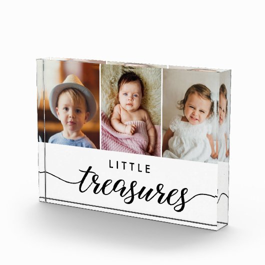 カスタム写真小さな宝物ママの贈り物 フォトブロック (右)