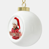 カスタム写真年オーナメント セラミックボールオーナメント (右)