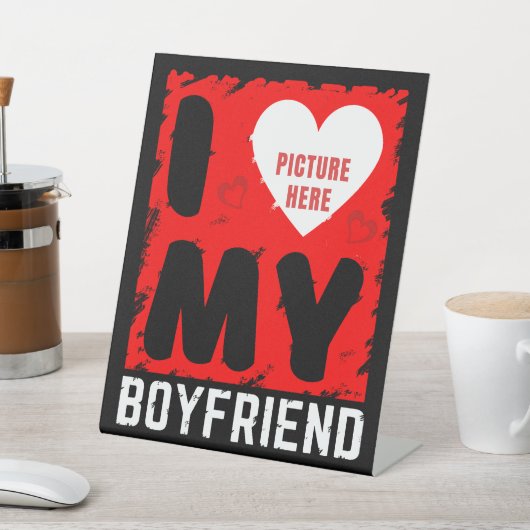 カスタム写真恋人の人間関係プレゼント 台座サイン (インサイチュ)