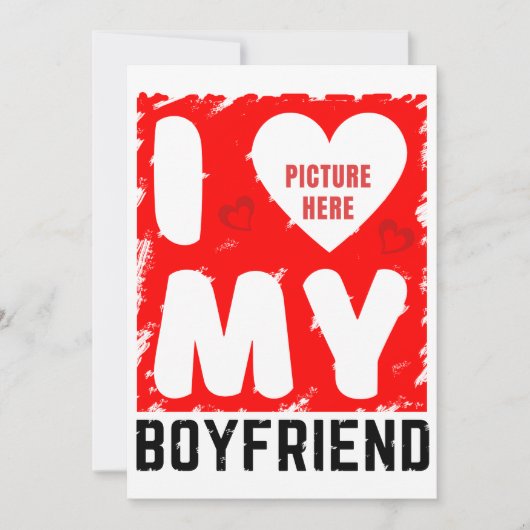 カスタム写真恋人の人間関係プレゼント 招待状 (正面)