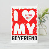 カスタム写真恋人の人間関係プレゼント 招待状 (スタンド正面)