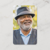 カスタム写真悔やみや弔慰葬儀記念カード 名刺 (正面)