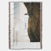 カスタム写真愛の記念日 スローブランケット (正面縦)