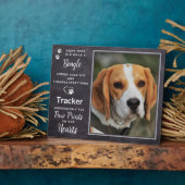 カスタム写真愛犬ビーグル記念碑 フォトプラーク (側面)